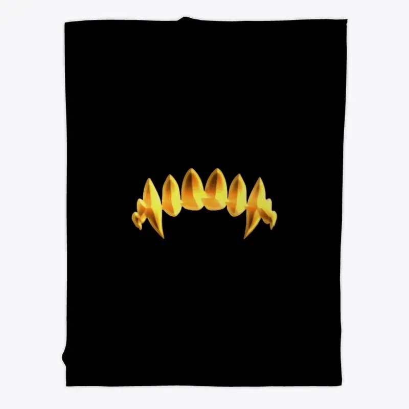 Deep's Teeth Fleece Blanket